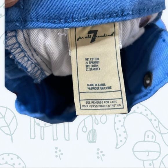 7 For all Mankind Royal Blue Jeans 3/6‎ Months - Picture 6 of 6